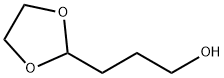 3-(1,3-ジオキソラン-2-イル)-1-プロパノール 化学構造式