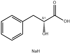 sodium (R)-3-phenyllactate 结构式