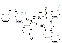 barium bis[2-[(2-hydroxy-1-naphthyl)azo]-5-methoxybenzenesulphonate] Structure