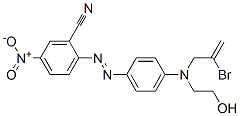 2-[[4-[(2-bromoallyl)(2-hydroxyethyl)amino]phenyl]azo]-5-nitrobenzonitrile Structure