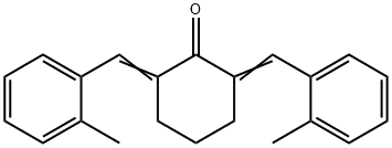 2,6-ビス[(2-メチルフェニル)メチレン]シクロヘキサノン 化学構造式