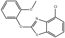 4-chloro-2-(2-methoxyphenoxy)benzothiazole Struktur