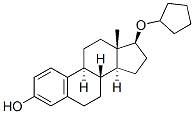 17beta-(cyclopentyloxy)estra-1,3,5(10)-trien-3-ol Structure