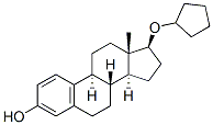 17beta-(cyclopentyloxy)estra-1,3,5(10)-trien-3-ol,85391-72-6,结构式