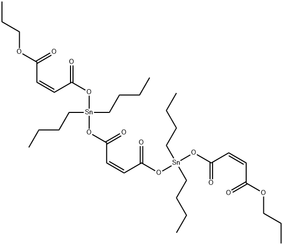 dipropyl (Z,Z,Z)-6,6,13,13-tetrabutyl-4,8,11,15-tetraoxo-5,7,12,14-tetraoxa-6,13-distannoctadeca-2,9,16-trienedioate,85391-80-6,结构式