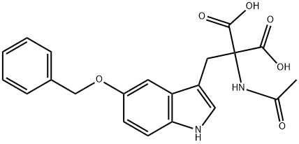2-acetamido-2-((5-(phenylmethoxy)indol-3-yl)methyl)malonic acid|