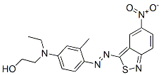 2-[ethyl[3-methyl-4-[(5-nitro-2,1-benzisothiazol-3-yl)azo]phenyl]amino]ethanol Struktur