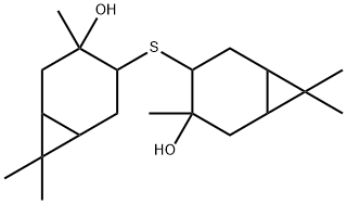 4,4'-thiobis[3,7,7-trimethylbicyclo[4.1.0]heptan-3-ol] Structure