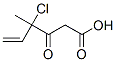 5-Hexenoic  acid,  4-chloro-4-methyl-3-oxo- Structure