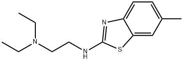 N,N-Diethyl-N'-(6-methyl-1,3-benzothiazol-2-yl)ethane-1,2-diamine Struktur