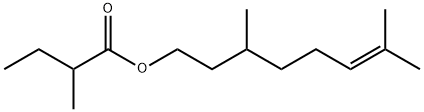 CITRONELLYL-2-METHYLBUTYRATE,85409-36-5,结构式
