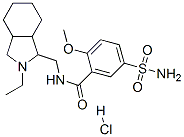 5-(aminosulphonyl)-N-[(2-ethyloctahydro-1H-isoindol-1-yl)methyl]-2-methoxybenzamide monohydrochloride 结构式