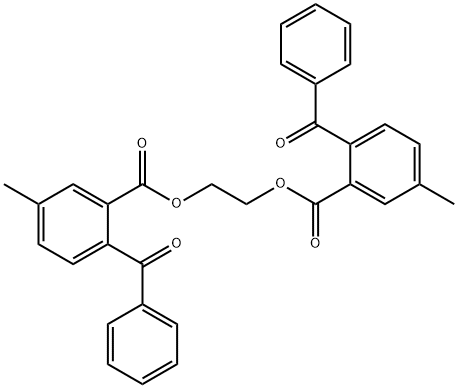 1,2-ethylene 2-benzoyl-5-methylbenzoate,85409-81-0,结构式