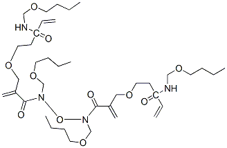 N,N'-[oxybis(2,1-ethanediyloxymethylene)]bis[N-(butoxymethyl)acrylamide]|