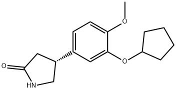 (4S)-4-[3-(CYCLOPENTYLOXY)-4-METHOXYPHENYL]PYRROLIDIN-2-ONE Structure