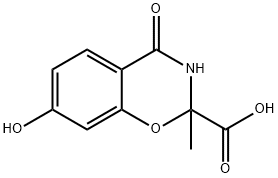 2H-1,3-Benzoxazine-2-carboxylic  acid,  3,4-dihydro-7-hydroxy-2-methyl-4-oxo- Structure