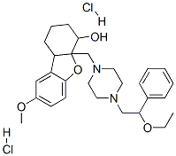 4a-[[4-(2-ethoxy-2-phenyl-ethyl)piperazin-1-yl]methyl]-8-methoxy-2,3,4 ,9b-tetrahydro-1H-dibenzofuran-4-ol dihydrochloride Structure