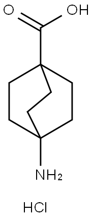 4-アミノビシクロ[2.2.2]オクタン-1-カルボン酸塩酸塩 化学構造式
