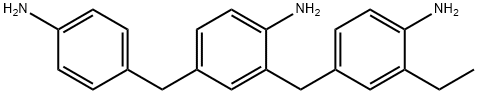 2-[(4-amino-3-ethylphenyl)methyl]-4-[(4-aminophenyl)methyl]aniline Structure