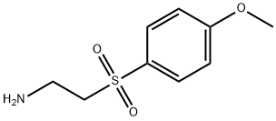 2-((4-甲氧基苯基)磺酰基)乙-1-胺 结构式