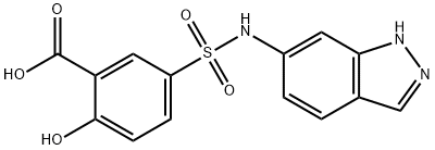 Benzoic acid, 2-hydroxy-5-[(1H-indazol-6-ylaMino)sulfonyl]- Struktur