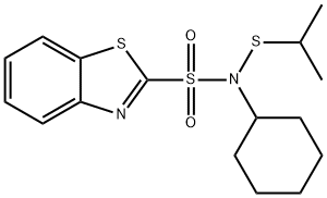 N-Cyclohexyl-N-isopropylthiobenzothiazole-2-sulfonamide Struktur