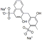 disodium 3-hydroxy-4-[(2-hydroxy-4-methyl-5-sulphonatophenyl)methyl]naphthalene-1-sulphonate|