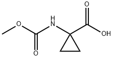 Cyclopropanecarboxylic acid, 1-[[(Methoxy)carbonyl]aMino]- 化学構造式