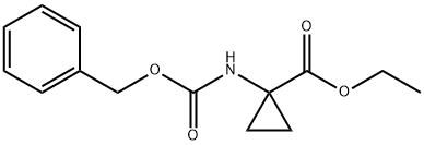1-(((苄氧基)羰基)氨基)环丙烷甲酸乙酯 结构式