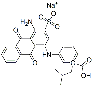 85455-37-4 sodium 1-(2-methylpropyl) 3-[(4-amino-9,10-dihydro-9,10-dioxo-3-sulphonato-1-anthracenyl)amino]benzoate