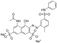 disodium 5-(acetylamino)-4-hydroxy-3-[[2-methyl-5-[(phenylamino)sulphonyl]phenyl]azo]naphthalene-2,7-disulphonate|