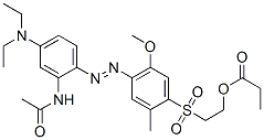 85455-45-4 2-[[4-[[2-acetamido-4-(diethylamino)phenyl]azo]-5-methoxy-2-methylphenyl]sulphonyl]ethyl propionate