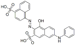 4-[[1-hydroxy-6-(phenylamino)-3-sulpho-2-naphthyl]azo]naphthalenesulphonic acid Structure