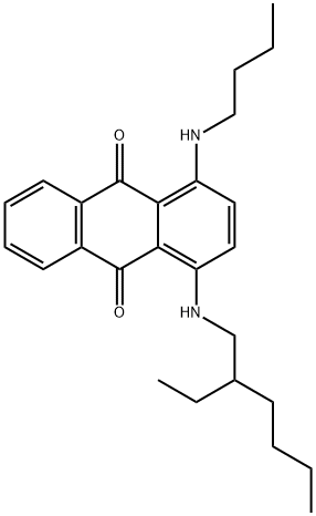 1-(butylamino)-4-[(2-ethylhexyl)amino]anthraquinone,85455-53-4,结构式