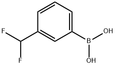 (3-(二氟甲基)苯基)硼酸, 854690-87-2, 结构式