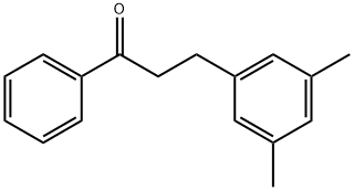 3-(3,5-ジメチルフェニル)プロピオフェノン 化学構造式