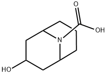 9-Azabicyclo[3.3.1]nonane-9-carboxylic  acid,  3-hydroxy- 结构式