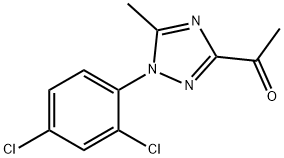 3-Acetyl-1-(2,4-dichlorophenyl)-5-methyl-1,2,4-triazole Struktur