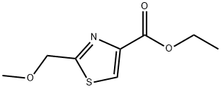 4-Thiazolecarboxylicacid,2-(methoxymethyl)-,ethylester(9CI) 化学構造式