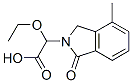2H-Isoindole-2-acetic  acid,  -alpha--ethoxy-1,3-dihydro-4-methyl-1-oxo- 结构式