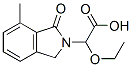 2H-Isoindole-2-acetic  acid,  -alpha--ethoxy-1,3-dihydro-7-methyl-1-oxo- Struktur