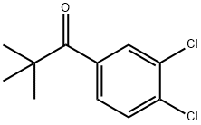3',4'-ジクロロ-2,2-ジメチルプロピオフェノン 化学構造式