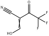 Butanenitrile,  4,4,4-trifluoro-2-(hydroxymethylene)-3-oxo- Structure