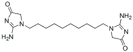 1,1'-(decane-1,10-diyl)bis[2-amino-1,5-dihydro-4H-imidazol-4-one] Structure