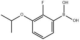 2-FLUORO-3-ISOPROPOXYPHENYLBORONIC ACID,855230-63-6,结构式