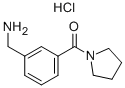(3-AMINOMETHYLPHENYL)PYRROLIDIN-1-YLMETHANONE HYDROCHLORIDE Structure