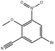 BENZONITRILE, 5-BROMO-2-METHOXY-3-NITRO- Structure