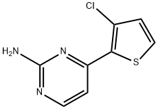 4-(3-氯-2-噻吩)-2-氨基嘧啶,855308-67-7,结构式