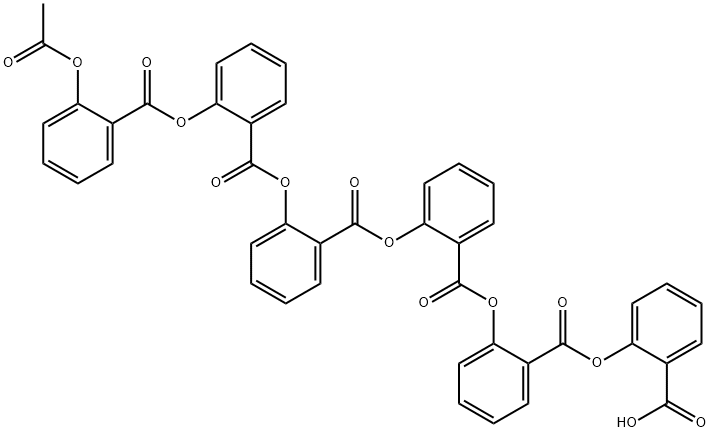 2-[[2-[[2-(Acetyloxy)benzoyl]oxy]benzoyl]oxy]benzoic Acid 2-[[2-[(2-carboxyphenoxy)carbonyl]phenoxy]carbonyl]phenyl Ester,85531-20-0,结构式