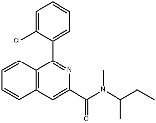 1-(2-CHLOROPHENYL)-N-METHYL-N-(1-METHYLPROPYL)-3-ISOQUINOLINECARBOXAMIDE Struktur